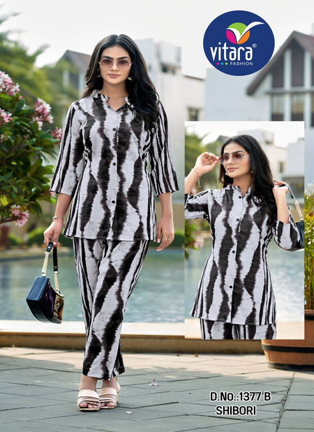 Shibori By Vitara Important Saboori Printed Ladies Co Ord Set Wholesale Online